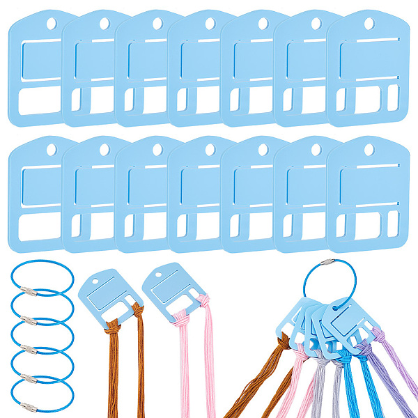 PandaHall PH 30PCS Blue Acrylic Floss Bobbins, Embroidery Floss Thread Drops Thread Winding Boards with 6PCS Stainless Steel Wire Keychain...
PandaHall PH 30PCS Blue Acrylic Floss Bobbins, Embroidery Floss Thread Drops Thread Winding Boards with 6PCS Stainless Steel Wire Keychain...