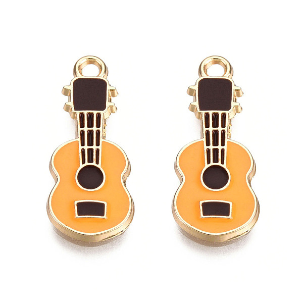 PandaHall Eco-Friendly Zinc Alloy Pendants, with Enamel, Cadmium Free & Nickel Free & Lead Free, Guitar Shape, Light Gold, Goldenrod...
PandaHall Eco-Friendly Zinc Alloy Pendants, with Enamel, Cadmium Free & Nickel Free & Lead Free, Guitar Shape, Light Gold, Goldenrod...