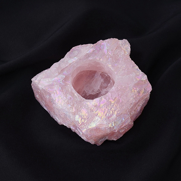 PandaHall Electroplated Natural Rose Candle Holders, Reiki Energy Stone Candlestick, 9~10cm Rose Quartz Nuggets
PandaHall Electroplated Natural Rose Candle Holders, Reiki Energy Stone Candlestick, 9~10cm Rose Quartz Nuggets