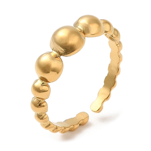 PandaHall 304 Stainless Steel Open Cuff Rings for Women, Flat Round, Real 18K Gold Plated, US Size 7 1/4(17.5mm) 304 Stainless Steel
PandaHall 304 Stainless Steel Open Cuff Rings for Women, Flat Round, Real 18K Gold Plated, US Size 7 1/4(17.5mm) 304 Stainless Steel