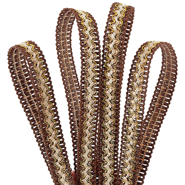 PandaHall Polyester Fringe Trimming, for Curtain Decoration, Costume Accessories, Coffee, 18x2mm, about 13m/Card Polyester Brown
PandaHall Polyester Fringe Trimming, for Curtain Decoration, Costume Accessories, Coffee, 18x2mm, about 13m/Card Polyester Brown