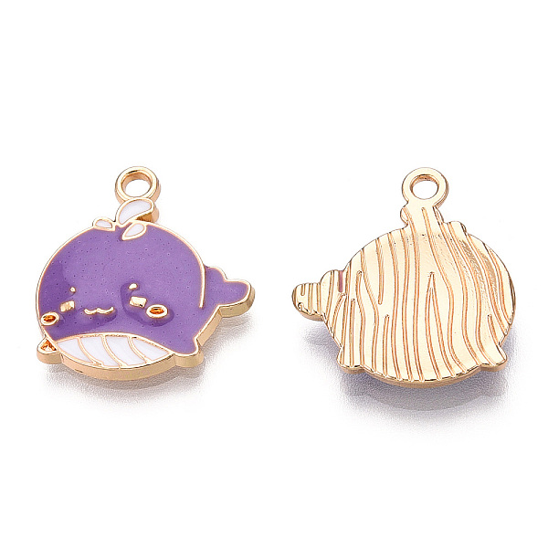 PandaHall Eco-Friendly Zinc Alloy Pendants, with Enamel, Cadmium Free & Nickel Free & Lead Free, Whale Shape, Light Gold, Medium Purple...
PandaHall Eco-Friendly Zinc Alloy Pendants, with Enamel, Cadmium Free & Nickel Free & Lead Free, Whale Shape, Light Gold, Medium Purple...
