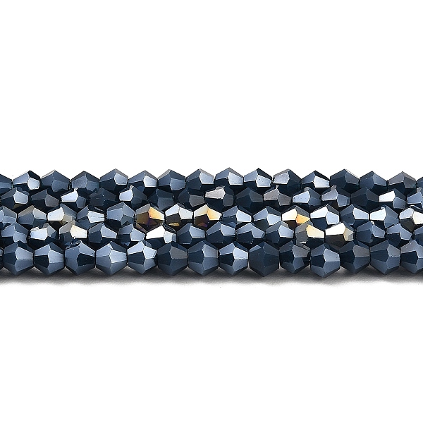 PandaHall Opaque Solid Color Electroplate Glass Beads Strands, AB Color Plated, Faceted, Bicone, Prussian Blue, 4x4mm, Hole: 0.8mm, about...
PandaHall Opaque Solid Color Electroplate Glass Beads Strands, AB Color Plated, Faceted, Bicone, Prussian Blue, 4x4mm, Hole: 0.8mm, about...
