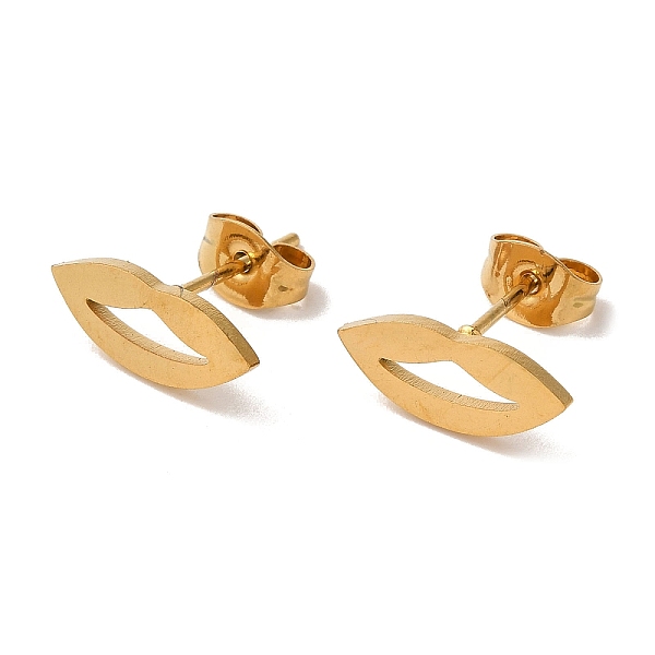 PandaHall Vacuum Plating 304 Stainless Steel Stud Earrings, Hollow Lip, Golden, 5.5x13mm 304 Stainless Steel Lip
PandaHall Vacuum Plating 304 Stainless Steel Stud Earrings, Hollow Lip, Golden, 5.5x13mm 304 Stainless Steel Lip