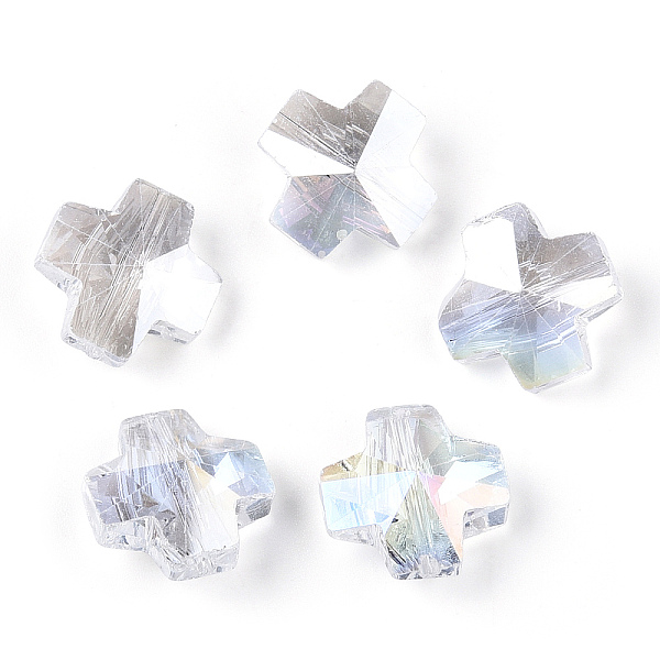 PandaHall Electroplate Transparent Glass Beads, AB Color Plated, Faceted, Cross, Clear AB, 14x14x7.5mm, Hole: 1.4mm Glass Cross White
PandaHall Electroplate Transparent Glass Beads, AB Color Plated, Faceted, Cross, Clear AB, 14x14x7.5mm, Hole: 1.4mm Glass Cross White