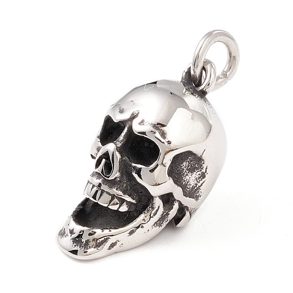 PandaHall 304 Stainless Steel Pendants, Skull, Antique Silver, 30.5x15x16mm 304 Stainless Steel Skull
PandaHall 304 Stainless Steel Pendants, Skull, Antique Silver, 30.5x15x16mm 304 Stainless Steel Skull