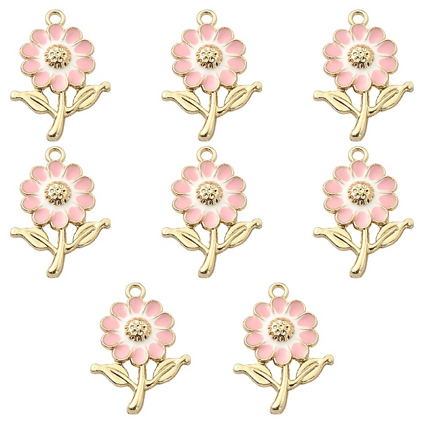 PandaHall 8Pcs Alloy Enamel Pendants, Golden, Sunflower, Pink, 27x19x3.5mm, Hole: 1.8mm Alloy+Enamel Flower Pink
PandaHall 8Pcs Alloy Enamel Pendants, Golden, Sunflower, Pink, 27x19x3.5mm, Hole: 1.8mm Alloy+Enamel Flower Pink