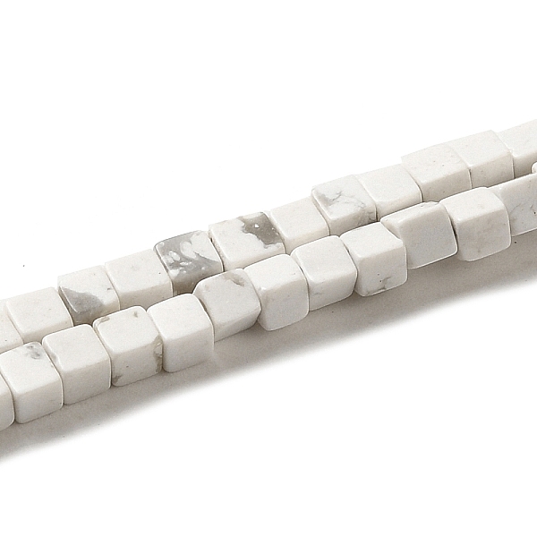 PandaHall Natural Howlite Beads Strands, Cube, 2~2.5x2.5~3.5x2.5~3mm, Hole: 0.4mm, about 157~165pcs/strand, 14.96~15.75''(38~40cm) Howlite...
PandaHall Natural Howlite Beads Strands, Cube, 2~2.5x2.5~3.5x2.5~3mm, Hole: 0.4mm, about 157~165pcs/strand, 14.96~15.75''(38~40cm) Howlite...