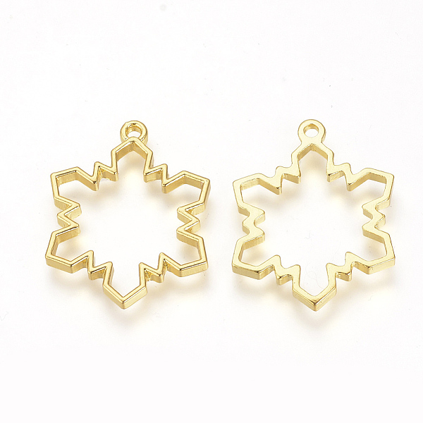 PandaHall Alloy Open Back Bezel Pendants, For DIY UV Resin, Epoxy Resin, Pressed Flower Jewelry, Christmas, Snowflake, Golden...
PandaHall Alloy Open Back Bezel Pendants, For DIY UV Resin, Epoxy Resin, Pressed Flower Jewelry, Christmas, Snowflake, Golden...