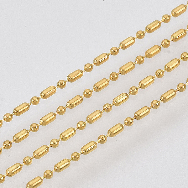 PandaHall Brass Ball Chains, Ball & Bar Faceted Beaded Chains, Long-Lasting Plated, Soldered, with Spool, Cadmium Free & Nickel Free & Lead...
PandaHall Brass Ball Chains, Ball & Bar Faceted Beaded Chains, Long-Lasting Plated, Soldered, with Spool, Cadmium Free & Nickel Free & Lead...