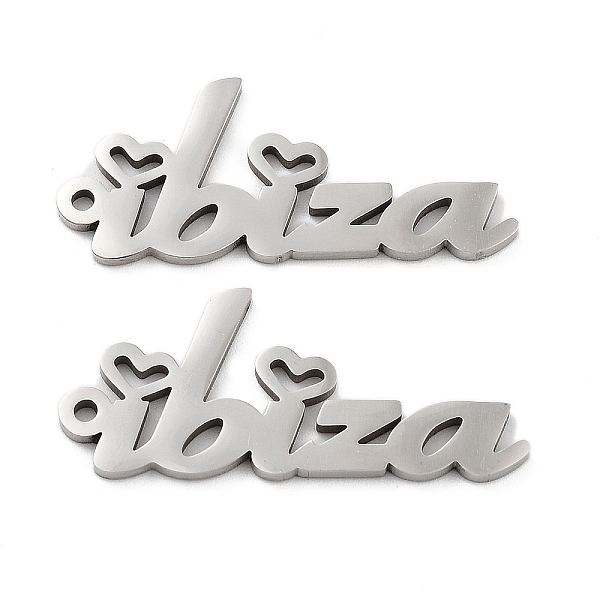 PandaHall 201 Stainless Steel Pendants, Word Ibiza Charm, Stainless Steel Color, 14.5x33x1.5mm, Hole: 1.6mm 201 Stainless Steel Word
PandaHall 201 Stainless Steel Pendants, Word Ibiza Charm, Stainless Steel Color, 14.5x33x1.5mm, Hole: 1.6mm 201 Stainless Steel Word