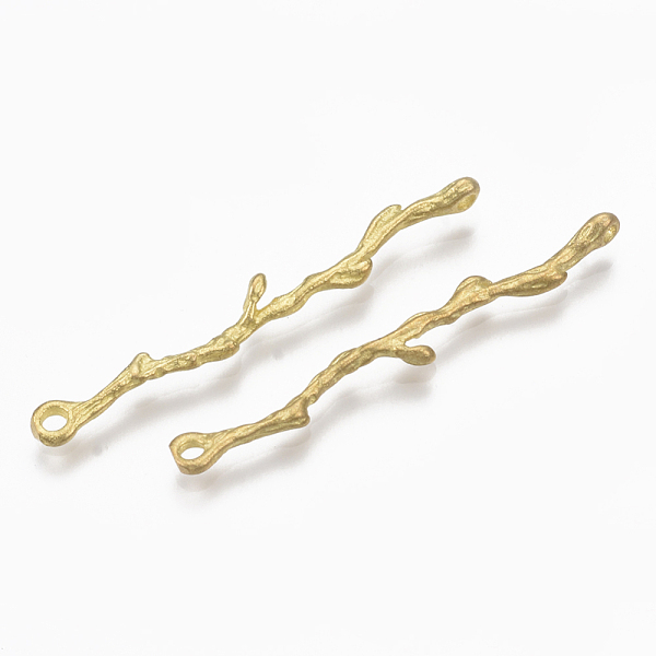 PandaHall Brass Links connectors, Nickel Free, Branch, Raw(Unplated), 38x4x3mm, Hole: 1.2mm Brass Branch
PandaHall Brass Links connectors, Nickel Free, Branch, Raw(Unplated), 38x4x3mm, Hole: 1.2mm Brass Branch