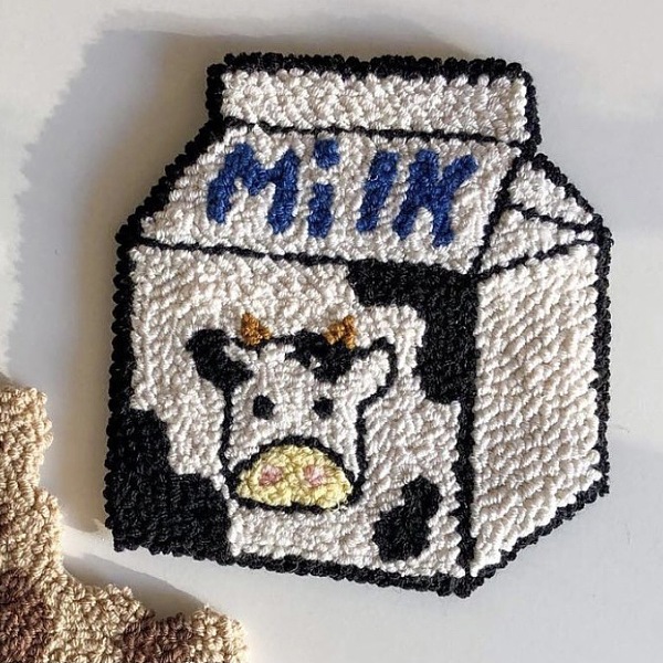 PandaHall Coaster Punch Embroidery Beginner Kits, including Embroidery Fabric & Yarn, Punch Needle, Instruction Sheet, Milk, 120~160mm Cloth...
PandaHall Coaster Punch Embroidery Beginner Kits, including Embroidery Fabric & Yarn, Punch Needle, Instruction Sheet, Milk, 120~160mm Cloth...