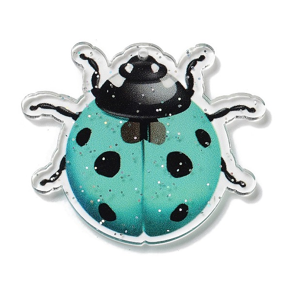 PandaHall Acrylic Pendants, Ladybird, Turquoise, 38.5x44.5x2.5mm, Hole: 1mm Acrylic Ladybug Green
PandaHall Acrylic Pendants, Ladybird, Turquoise, 38.5x44.5x2.5mm, Hole: 1mm Acrylic Ladybug Green