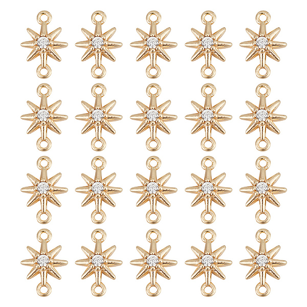 PandaHall GOMAKERER 20Pcs Brass Pave Clear Cubic Zirconia Connector Charms, Nickel Free, Star Links, Real 18K Gold Plated, 10x7x3mm, Hole...
PandaHall GOMAKERER 20Pcs Brass Pave Clear Cubic Zirconia Connector Charms, Nickel Free, Star Links, Real 18K Gold Plated, 10x7x3mm, Hole...