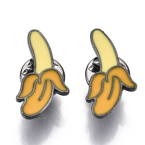 PandaHall Alloy Brooches, Enamel Pin, with Brass Butterfly Clutches, Banana, Gunmetal, Goldenrod, 24x13x2mm, Pin: 1mm Alloy+Enamel Gold
PandaHall Alloy Brooches, Enamel Pin, with Brass Butterfly Clutches, Banana, Gunmetal, Goldenrod, 24x13x2mm, Pin: 1mm Alloy+Enamel Gold