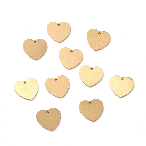 PandaHall Ion Plating(IP) 304 Stainless Steel Pendants, Double Side Drawbench, Stamping Blank Tag, Heart, Golden, 11.5x12x1mm, Hole: 1mm 304...
PandaHall Ion Plating(IP) 304 Stainless Steel Pendants, Double Side Drawbench, Stamping Blank Tag, Heart, Golden, 11.5x12x1mm, Hole: 1mm 304...