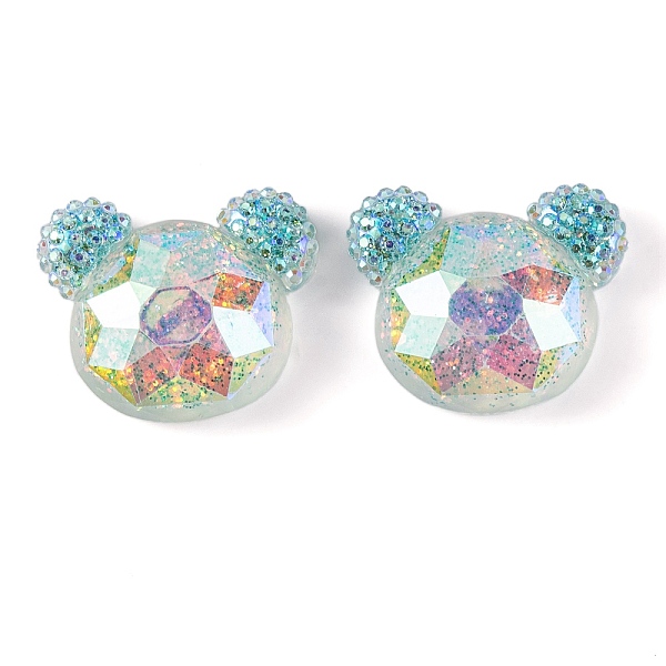 PandaHall Transparent Epoxy Resin Bear Head Decoden Cabochons, with Glitter Powder, Light Blue, 19x23x7mm Epoxy Resin Bear
PandaHall Transparent Epoxy Resin Bear Head Decoden Cabochons, with Glitter Powder, Light Blue, 19x23x7mm Epoxy Resin Bear