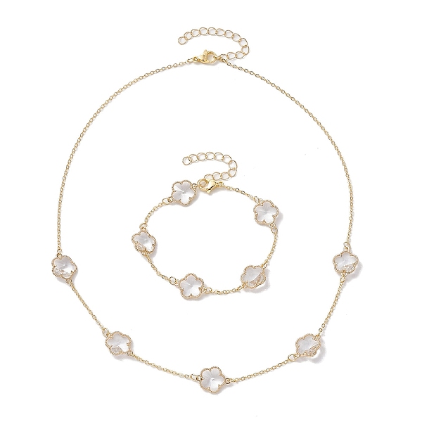 PandaHall Glass Flower Links Bracelets & Necklaces Kits, Brass Cable Chains Jewelry for Women, Golden, Bracelet: 9-3/8 inch(23.8cm) long...
PandaHall Glass Flower Links Bracelets & Necklaces Kits, Brass Cable Chains Jewelry for Women, Golden, Bracelet: 9-3/8 inch(23.8cm) long...