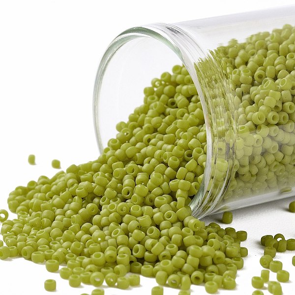 PandaHall TOHO Round Seed Beads, Japanese Seed Beads, (2600F) Semi Glazed Lemongrass, 15/0, 1.5mm, Hole: 0.7mm, about 3000pcs/10g Glass..., Yellow
PandaHall TOHO Round Seed Beads, Japanese Seed Beads, (2600F) Semi Glazed Lemongrass, 15/0, 1.5mm, Hole: 0.7mm, about 3000pcs/10g Glass..., Yellow