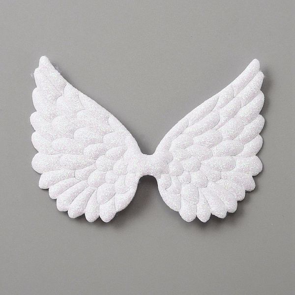 PandaHall Cloth Embossed Wing Ornament Accessories, with Glitter Powder, Sewing Craft Decoration, White, 65x93x1mm Cloth Wing White
PandaHall Cloth Embossed Wing Ornament Accessories, with Glitter Powder, Sewing Craft Decoration, White, 65x93x1mm Cloth Wing White