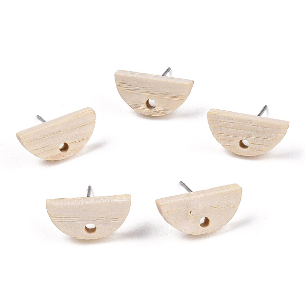 PandaHall Ash Wood Stud Earring Findings, with 304 Stainless Steel Pin, Fan, 16x8mm, Hole: 1.8mm, Pin: 0.7mm Wood Fan
PandaHall Ash Wood Stud Earring Findings, with 304 Stainless Steel Pin, Fan, 16x8mm, Hole: 1.8mm, Pin: 0.7mm Wood Fan