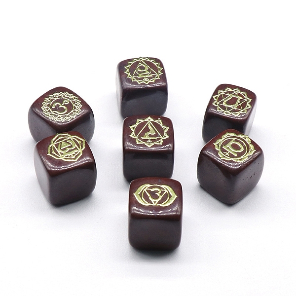 PandaHall Natural Red Jasper 7 Chakra Healing Stone Set, Cube-Shaped with Engraved Symbols, for Reiki meditation Wicca Power Balancing...
PandaHall Natural Red Jasper 7 Chakra Healing Stone Set, Cube-Shaped with Engraved Symbols, for Reiki meditation Wicca Power Balancing...