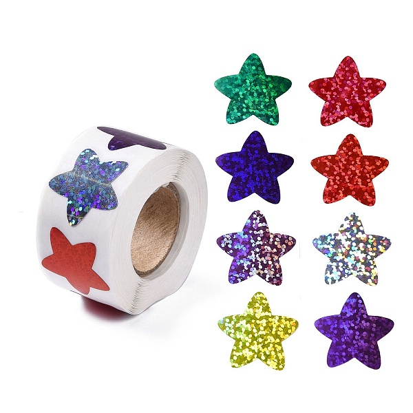 PandaHall 8 Patterns PVC Self Adhesive Glitter Stickers, Waterproof Colorful Decals for Party, Decorative Presents, Star, 24x25mm, about...
PandaHall 8 Patterns PVC Self Adhesive Glitter Stickers, Waterproof Colorful Decals for Party, Decorative Presents, Star, 24x25mm, about...