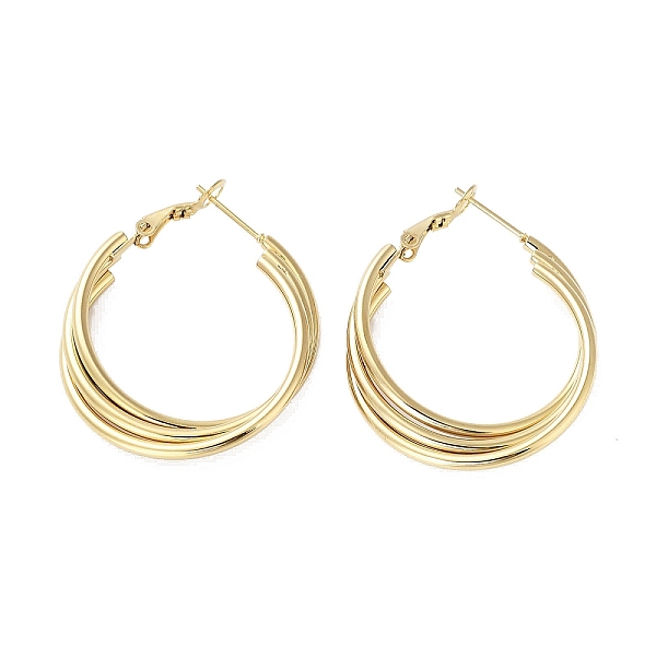 PandaHall Vacuum Plating 202 Stainless Steel Hoop Earrings, with 304 Stainless Steel Pins, Golden, 35x6mm 202 Stainless Steel
PandaHall Vacuum Plating 202 Stainless Steel Hoop Earrings, with 304 Stainless Steel Pins, Golden, 35x6mm 202 Stainless Steel