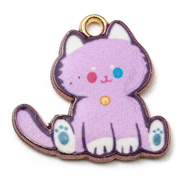 PandaHall Printed Alloy Pendants, Golden, Cadmium Free & Nickel Free & Lead Free, Cat Shape Charms, Lilac, 20x20x2mm, Hole: 1.6mm Alloy Cat..., Purple
PandaHall Printed Alloy Pendants, Golden, Cadmium Free & Nickel Free & Lead Free, Cat Shape Charms, Lilac, 20x20x2mm, Hole: 1.6mm Alloy Cat..., Purple