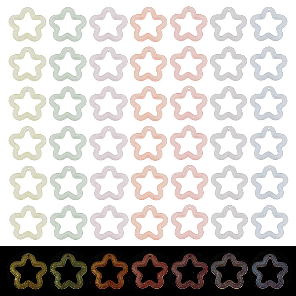 PandaHall 112Pcs 7 Colors Transparent Luminous Acrylic Pendants, with Glitter Powder, Star, Mixed Color, 29.5x30.5x5mm, Hole: 1.8mm..., Multicolor
PandaHall 112Pcs 7 Colors Transparent Luminous Acrylic Pendants, with Glitter Powder, Star, Mixed Color, 29.5x30.5x5mm, Hole: 1.8mm..., Multicolor