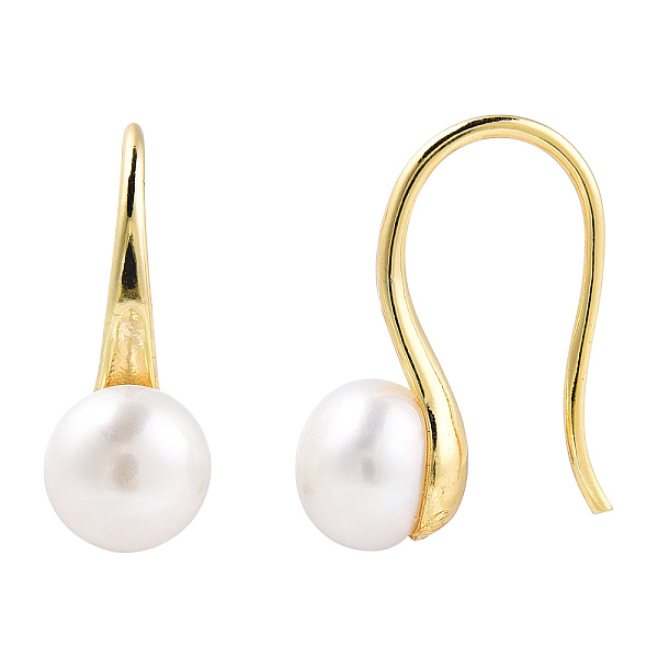 PandaHall Natural Pearl Dangle Earrings, Brass Jewelry for Women, Real 14K Gold Plated, 17x16.5x6.5mm, Pin: 0.8mm Pearl None
PandaHall Natural Pearl Dangle Earrings, Brass Jewelry for Women, Real 14K Gold Plated, 17x16.5x6.5mm, Pin: 0.8mm Pearl None