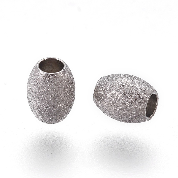 PandaHall 304 Stainless Steel Textured Beads, Oval, Stainless Steel Color, 5x4mm, Hole: 1.8mm 304 Stainless Steel Oval
PandaHall 304 Stainless Steel Textured Beads, Oval, Stainless Steel Color, 5x4mm, Hole: 1.8mm 304 Stainless Steel Oval