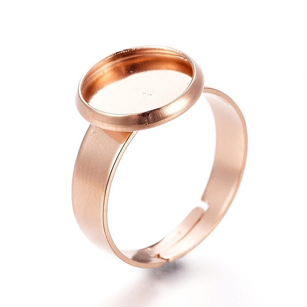 PandaHall Adjustable 201 Stainless Steel Finger Rings Components, Pad Ring Base Findings, Flat Round, Rose Gold, Tray: 10mm, 17mm 201...
PandaHall Adjustable 201 Stainless Steel Finger Rings Components, Pad Ring Base Findings, Flat Round, Rose Gold, Tray: 10mm, 17mm 201...