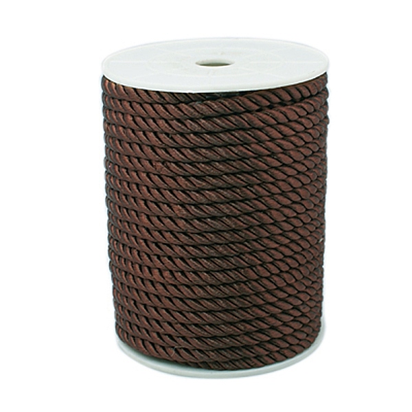 PandaHall Twisted Nylon Thread, Coconut Brown, 5mm, about 18~19yards/roll(16.4m~17.3m/roll) Nylon Brown
PandaHall Twisted Nylon Thread, Coconut Brown, 5mm, about 18~19yards/roll(16.4m~17.3m/roll) Nylon Brown