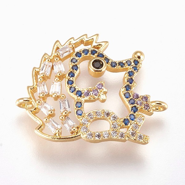 PandaHall Brass Micro Pave Cubic Zirconia Links, Hedgehog, Golden, 17x22x2mm, Hole: 1mm Brass+Cubic Zirconia Other Animal Blue
PandaHall Brass Micro Pave Cubic Zirconia Links, Hedgehog, Golden, 17x22x2mm, Hole: 1mm Brass+Cubic Zirconia Other Animal Blue