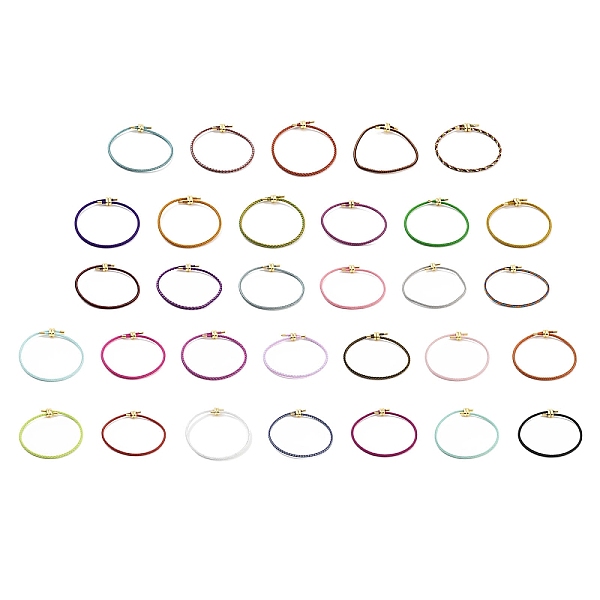 PandaHall Braided Steel Wire Bracelets Making, with Golden Tone Brass Beads, Mixed Color, Inner Diameter: 3-1/8 inch(8cm) Steel Multicolor
PandaHall Braided Steel Wire Bracelets Making, with Golden Tone Brass Beads, Mixed Color, Inner Diameter: 3-1/8 inch(8cm) Steel Multicolor