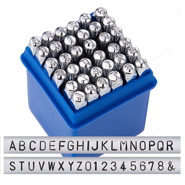 PandaHall Iron Seal Stamps, Including Letter A~Z, Number 0~8 and Ampersand &, Platinum, 60x6x6mm; 36pcs/box Iron
PandaHall Iron Seal Stamps, Including Letter A~Z, Number 0~8 and Ampersand &, Platinum, 60x6x6mm; 36pcs/box Iron