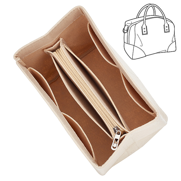 PandaHall WADORN Felt Purse Organizer Insert, Handbag Tote Shaper for Picotin 22 Bucket Bag Liner Bag Compartment Inside Women Bag In Bag...
PandaHall WADORN Felt Purse Organizer Insert, Handbag Tote Shaper for Picotin 22 Bucket Bag Liner Bag Compartment Inside Women Bag In Bag...
