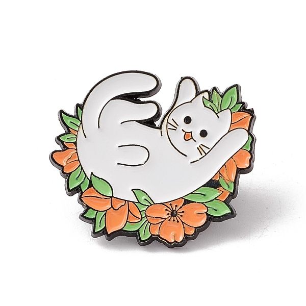 PandaHall Cartoon Enamel Pin, Alloy Badge for Backpack Clothes, Electrophoresis Black, Cat Pattern, 26x30x1.5mm Alloy+Enamel Cat Shape White
PandaHall Cartoon Enamel Pin, Alloy Badge for Backpack Clothes, Electrophoresis Black, Cat Pattern, 26x30x1.5mm Alloy+Enamel Cat Shape White