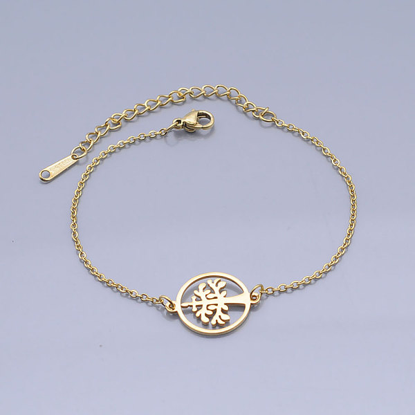 PandaHall 201 Stainless Steel Link Bracelets, with Lobster Claw Clasps, Tree of Life with Flat Round, Golden, 6-3/4 inch(17.2~17.25cm) 201...
PandaHall 201 Stainless Steel Link Bracelets, with Lobster Claw Clasps, Tree of Life with Flat Round, Golden, 6-3/4 inch(17.2~17.25cm) 201...