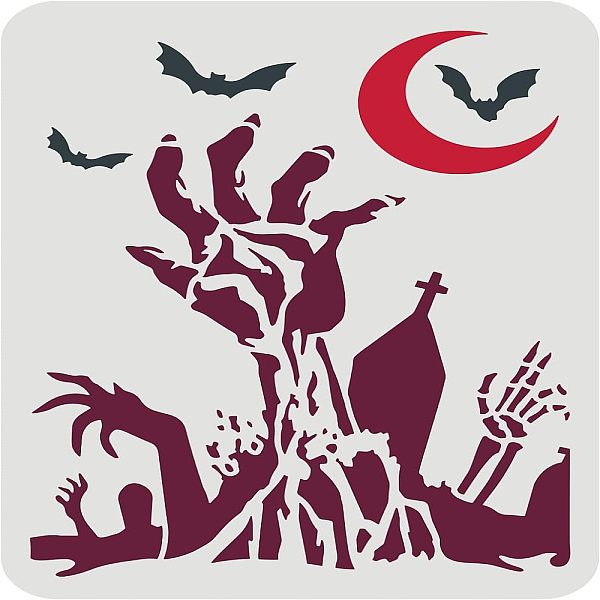 PandaHall FINGERINSPIRE Zombie Hand Stencil 29.7x21cm/11.7x8.3inch Reusable Zombie Hands Pattern Stencil Moon Bat Tomb Zombie Hands...
PandaHall FINGERINSPIRE Zombie Hand Stencil 29.7x21cm/11.7x8.3inch Reusable Zombie Hands Pattern Stencil Moon Bat Tomb Zombie Hands...