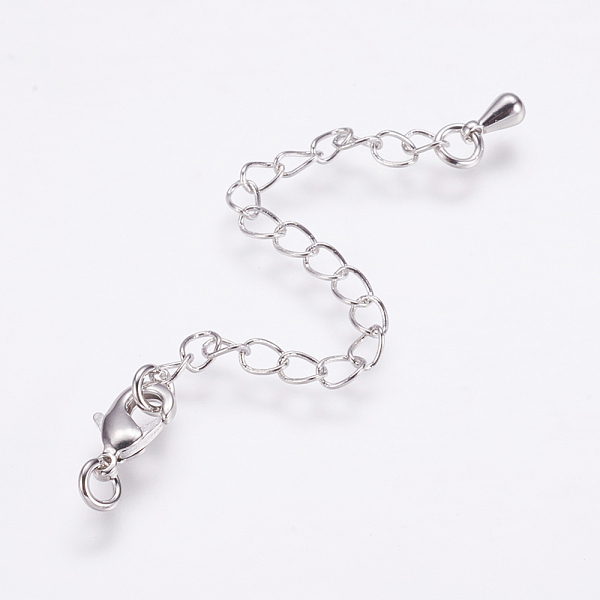 PandaHall Long-Lasting Plated Brass Chain Extender, with Lobster Claw Clasps and Chain Extender Teardrop, Real Platinum Plated, 9.5x5x2.5mm...
PandaHall Long-Lasting Plated Brass Chain Extender, with Lobster Claw Clasps and Chain Extender Teardrop, Real Platinum Plated, 9.5x5x2.5mm...