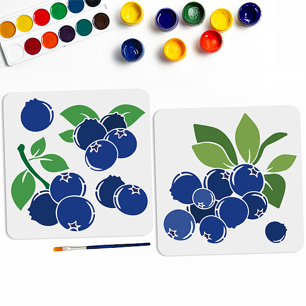 PandaHall 2pcs Blueberry Stencil 11.8×11.8inch Large Summer Fruit Stencils with Paint Brush Reusable Plant Fruit Blueberry Leaves Template...
PandaHall 2pcs Blueberry Stencil 11.8×11.8inch Large Summer Fruit Stencils with Paint Brush Reusable Plant Fruit Blueberry Leaves Template...