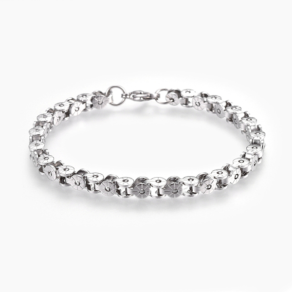 PandaHall 304 Stainless Steel Link Chain Bracelets, with Lobster Claw Clasps, Stainless Steel Color, 8-1/4 inch~8-3/8 inch(21~21.3cm), 4~5mm...
PandaHall 304 Stainless Steel Link Chain Bracelets, with Lobster Claw Clasps, Stainless Steel Color, 8-1/4 inch~8-3/8 inch(21~21.3cm), 4~5mm...