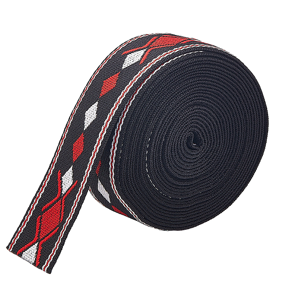 PandaHall CHGCRAFT 1.5 Inch Polyester Webbing Strap Heavy Webbing Straps Soft Webbing Belt Jacquard Rhombus Ribbon for Purse Making, 5Yards..., Black
PandaHall CHGCRAFT 1.5 Inch Polyester Webbing Strap Heavy Webbing Straps Soft Webbing Belt Jacquard Rhombus Ribbon for Purse Making, 5Yards..., Black
