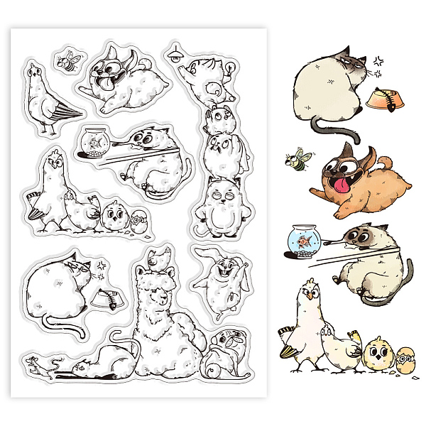 PandaHall Custom PVC Plastic Clear Stamps, for DIY Scrapbooking, Photo Album Decorative, Cards Making, Other Animal, 160x110x3mm Plastic...
PandaHall Custom PVC Plastic Clear Stamps, for DIY Scrapbooking, Photo Album Decorative, Cards Making, Other Animal, 160x110x3mm Plastic...