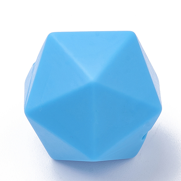 PandaHall Food Grade Eco-Friendly Silicone Focal Beads, Chewing Beads For Teethers, DIY Nursing Necklaces Making, Icosahedron..., Blue
PandaHall Food Grade Eco-Friendly Silicone Focal Beads, Chewing Beads For Teethers, DIY Nursing Necklaces Making, Icosahedron..., Blue