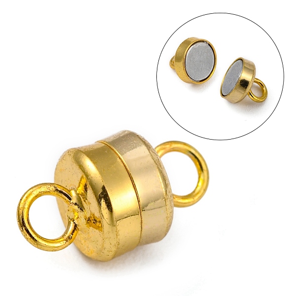 PandaHall Column Brass Magnetic Clasps with Loops, Lead Free & Nickel Free & Cadmium Free, Golden, 11x6mm, Hole: 2mm Brass Column
PandaHall Column Brass Magnetic Clasps with Loops, Lead Free & Nickel Free & Cadmium Free, Golden, 11x6mm, Hole: 2mm Brass Column