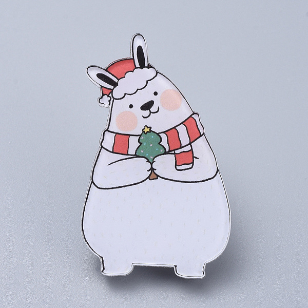 PandaHall Acrylic Safety Brooches, with Iron Pin, For Christmas, Rabbit, White, 46x28x8mm, Pin: 0.8mm Acrylic White
PandaHall Acrylic Safety Brooches, with Iron Pin, For Christmas, Rabbit, White, 46x28x8mm, Pin: 0.8mm Acrylic White